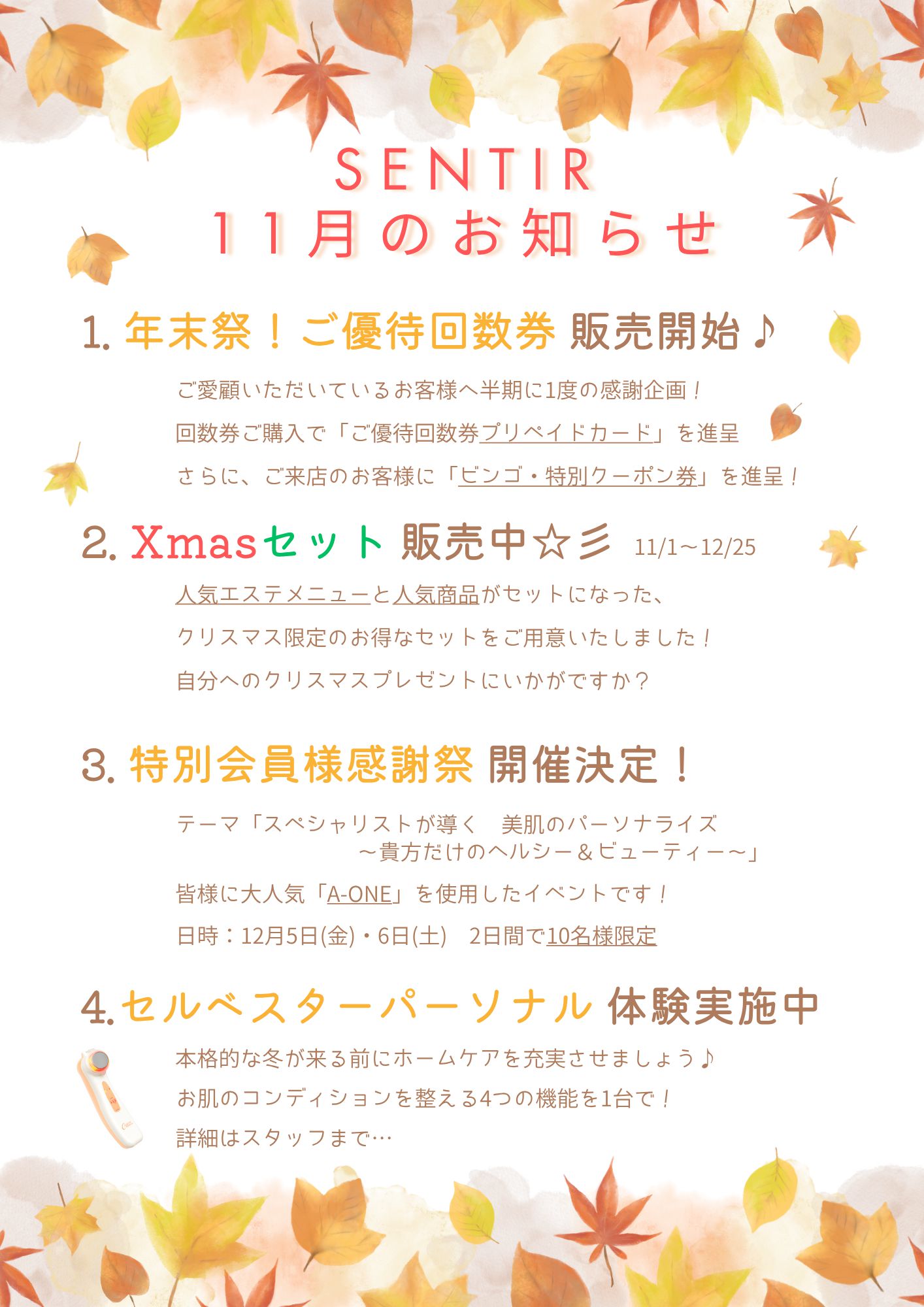 ☆特別会員様感謝祭 開催♪